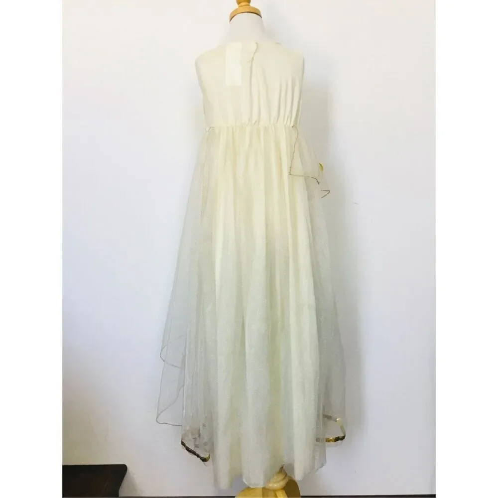 Girls M(8-10) Greek Goddess Halloween Dress-up Costume
